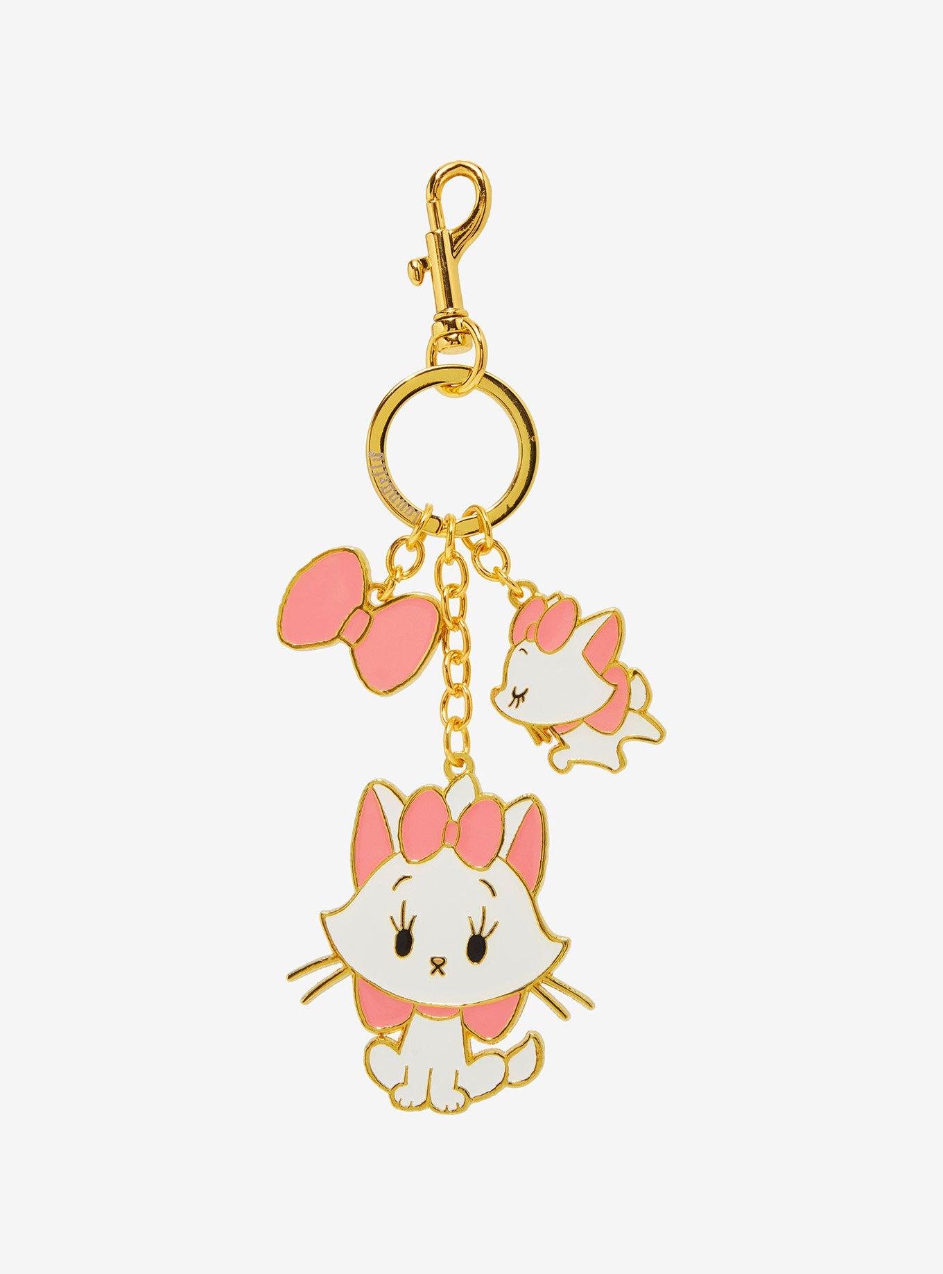 Disney The Aristocats Marie Chibi Multi-Charm Keychain — BoxLunch Exclusive, , hi-res