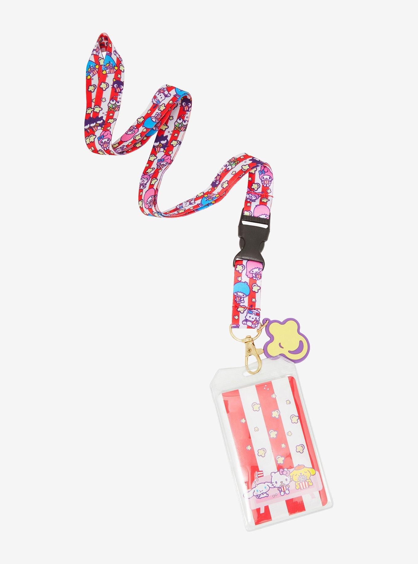 Sanrio Hello Kitty & Friends Popcorn Allover Print Lanyard - BoxLunch Exclusive, , hi-res