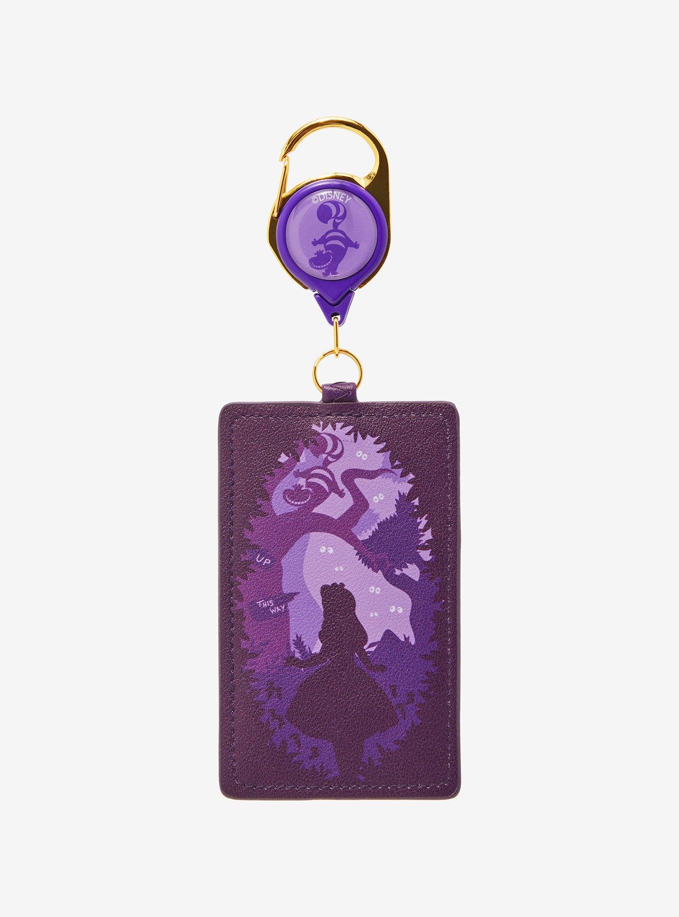 Disney Alice in Wonderland Alice & Cheshire Cat Silhouette Retractable Lanyard — BoxLunch Exclusive, , hi-res