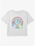 My Little Pony Retro Ponies Youth Girls Boxy Crop T-Shirt, WHITE, hi-res