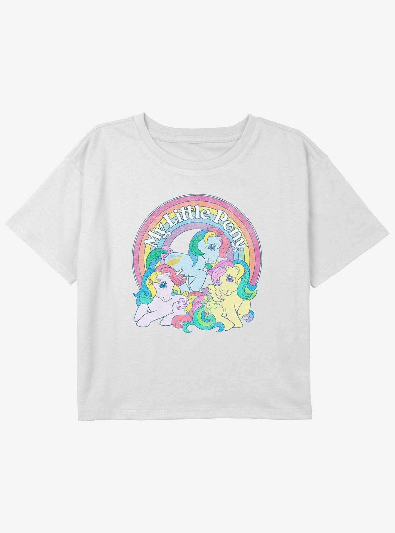 My Little Pony Retro Ponies Youth Girls Boxy Crop T-Shirt, , hi-res