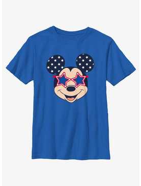 Disney Mickey Mouse Patriotic Head Icon Youth T-Shirt, , hi-res