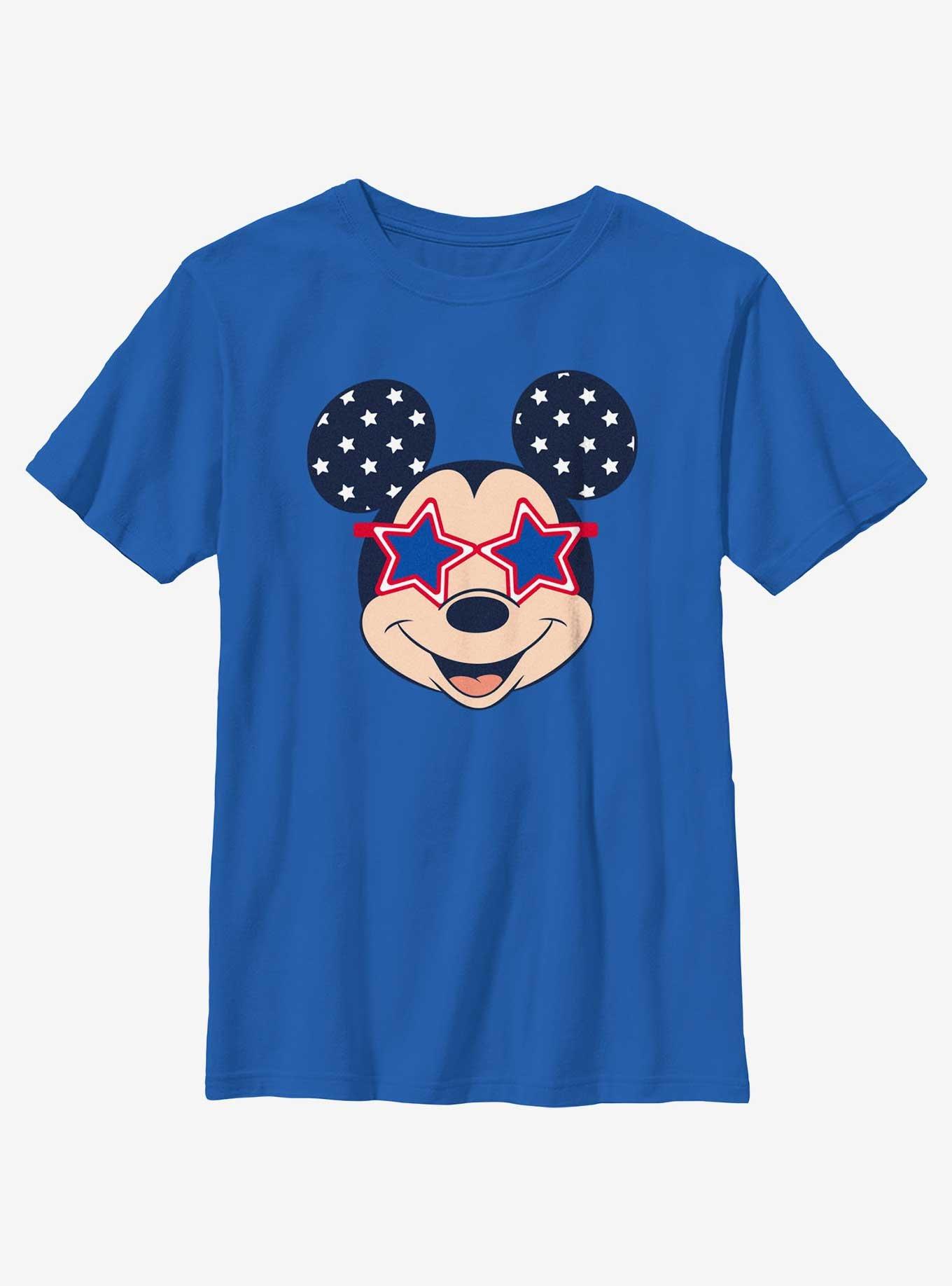 Disney Mickey Mouse Patriotic Head Icon Youth T-Shirt, , hi-res