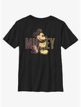 Disney Mickey Mouse Checkered Mouse Youth T-Shirt, BLACK, hi-res