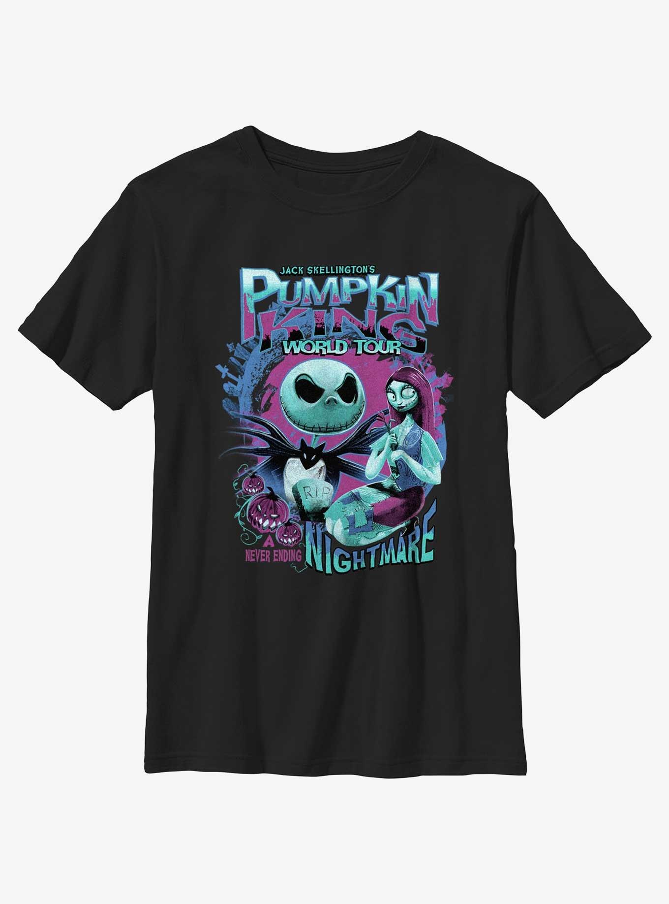 Disney The Nightmare Before Christmas Pumpkin King World Tour Youth T-Shirt, , hi-res