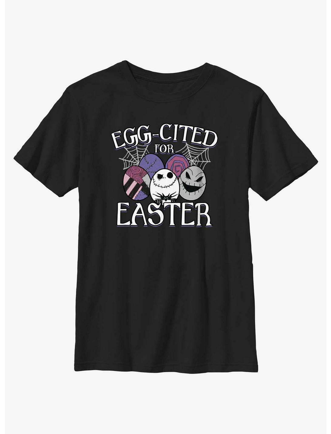 Disney The Nightmare Before Christmas Eggcited For Easter Youth T-Shirt, BLACK, hi-res