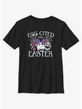 Disney The Nightmare Before Christmas Eggcited For Easter Youth T-Shirt, BLACK, hi-res