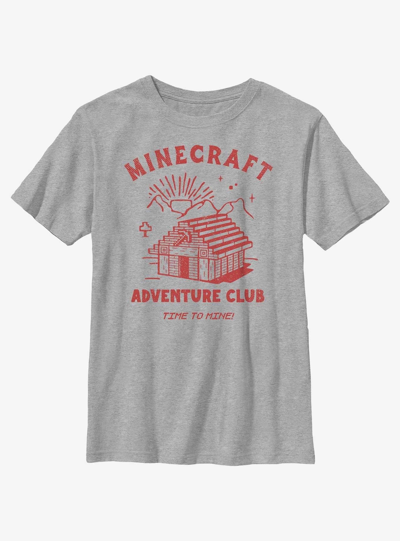 Minecraft Adventure Club Time To Mine Youth T-Shirt, ATH HTR, hi-res