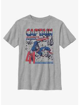 Marvel Captain America Classic Comic Portrait Youth T-Shirt, , hi-res