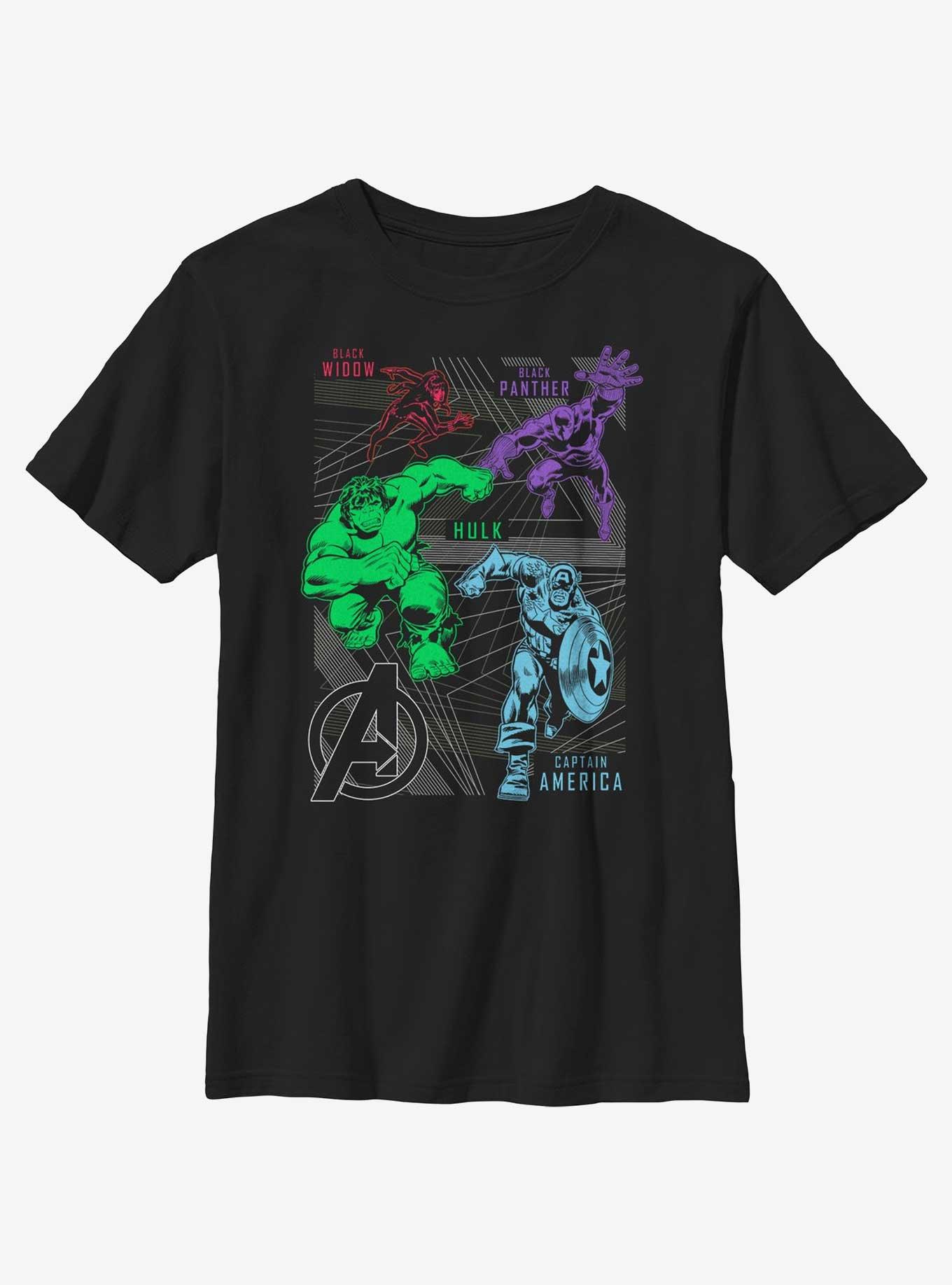 Marvel Avengers Running Grid Youth T-Shirt, , hi-res