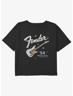Fender Western Startocaster Youth Girls Boxy Crop T-Shirt, , hi-res
