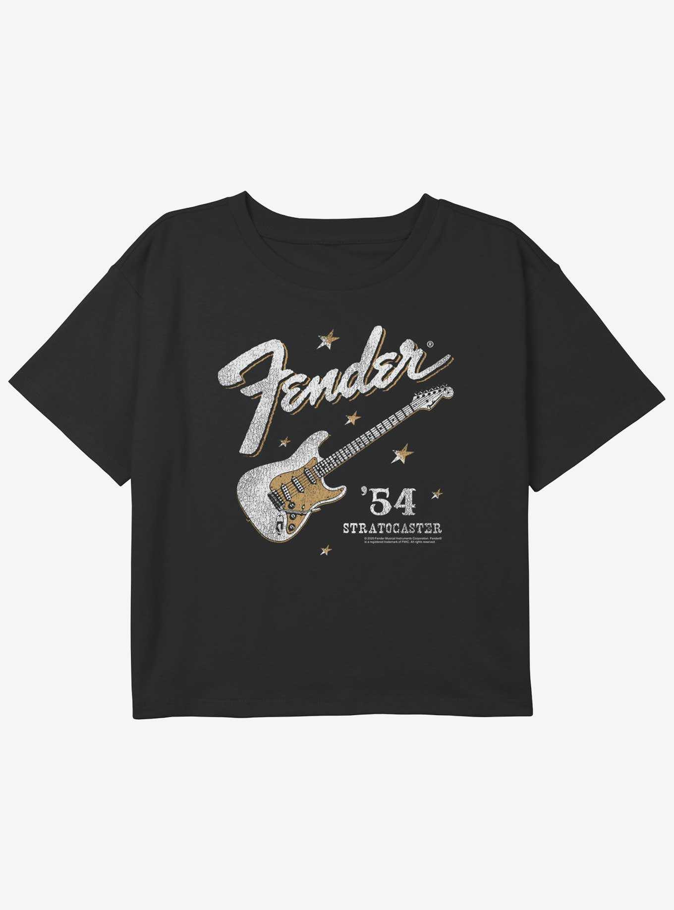 Fender Western Startocaster Youth Girls Boxy Crop T-Shirt, , hi-res