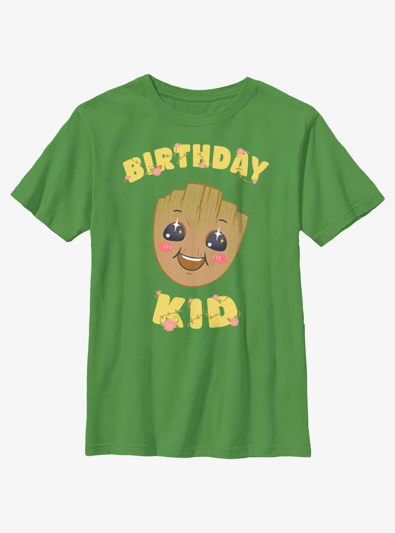 Marvel Guardians Of The Galaxy Birthday Kid Groot Youth T-Shirt, , hi-res