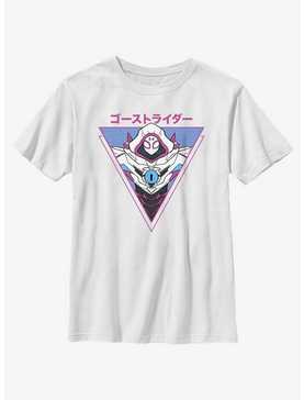 Marvel Avengers Spider Gwen Triangle Japanese Writing Youth T-Shirt, , hi-res