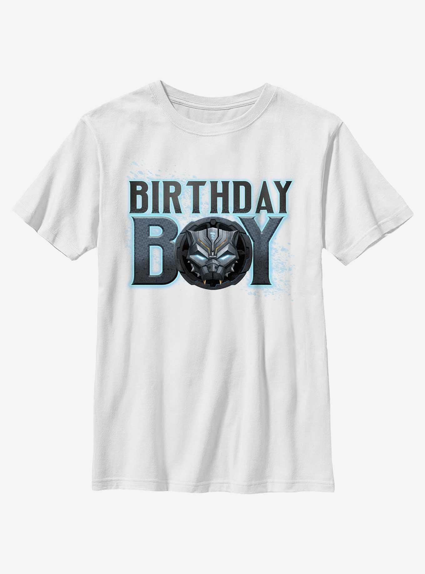 Marvel Black Panther Birthday Youth T-Shirt, WHITE, hi-res