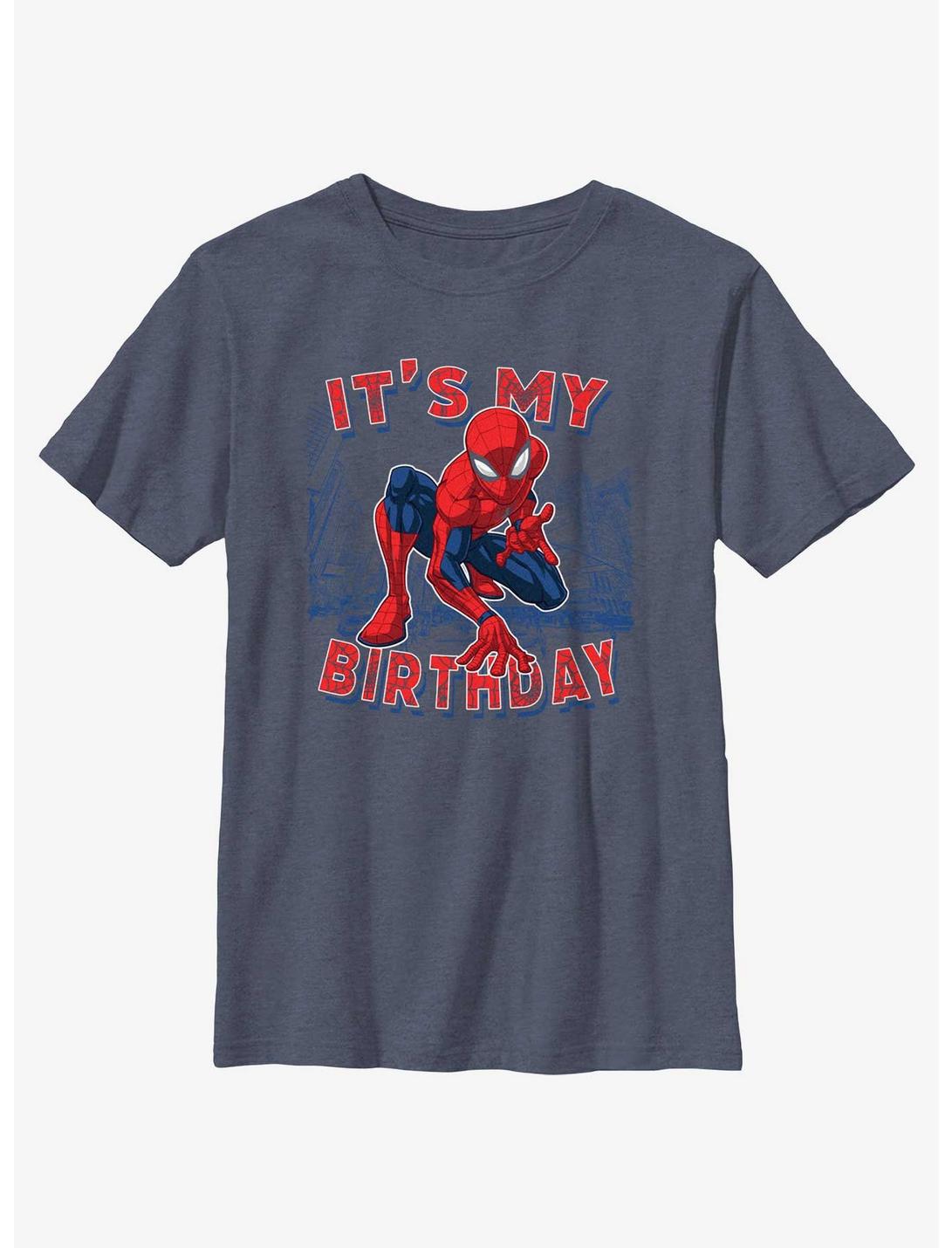 Marvel Spider-Man Party Spider Youth T-Shirt, NAVY HTR, hi-res