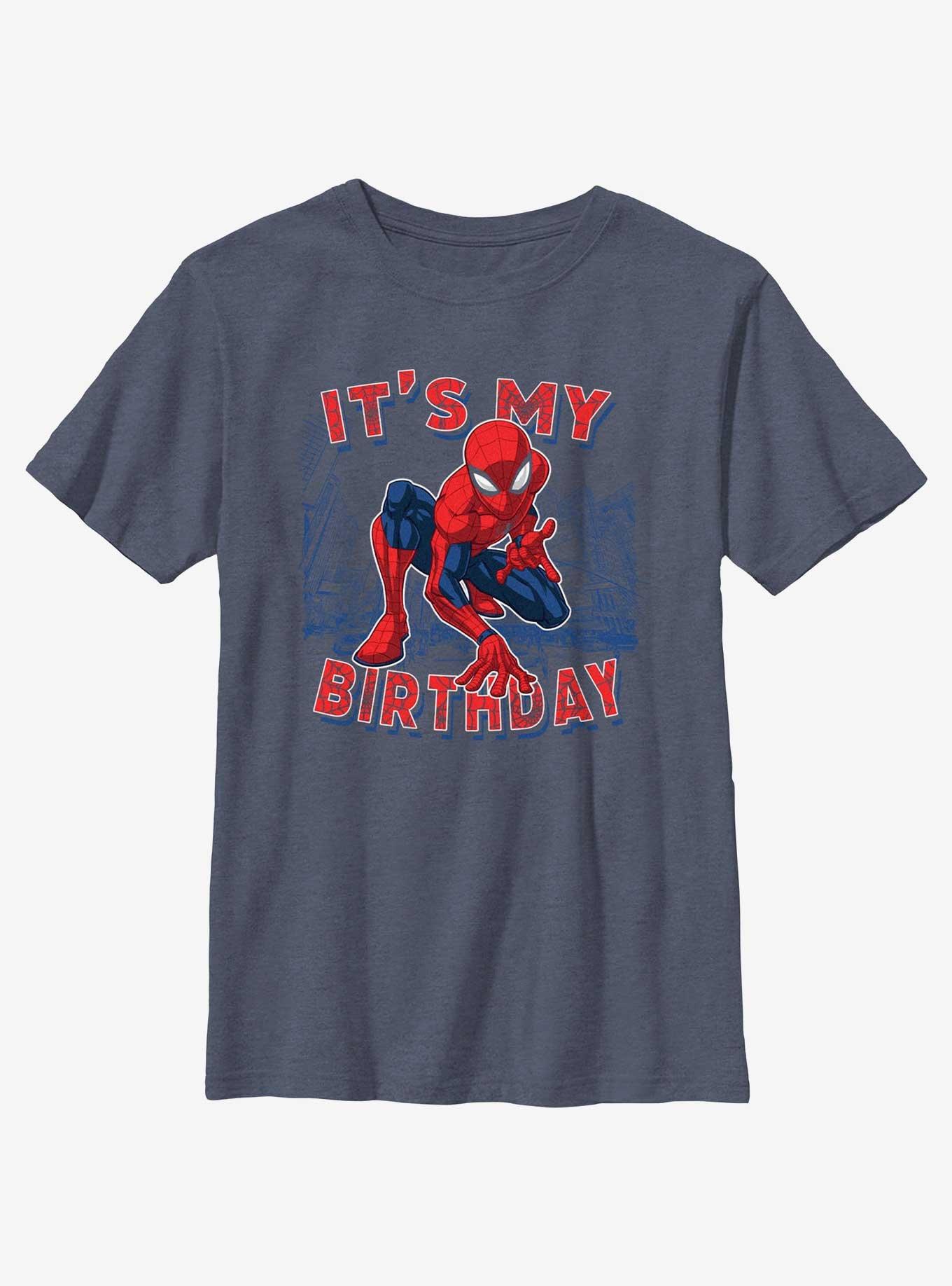Marvel Spider-Man Party Spider Youth T-Shirt, NAVY HTR, hi-res