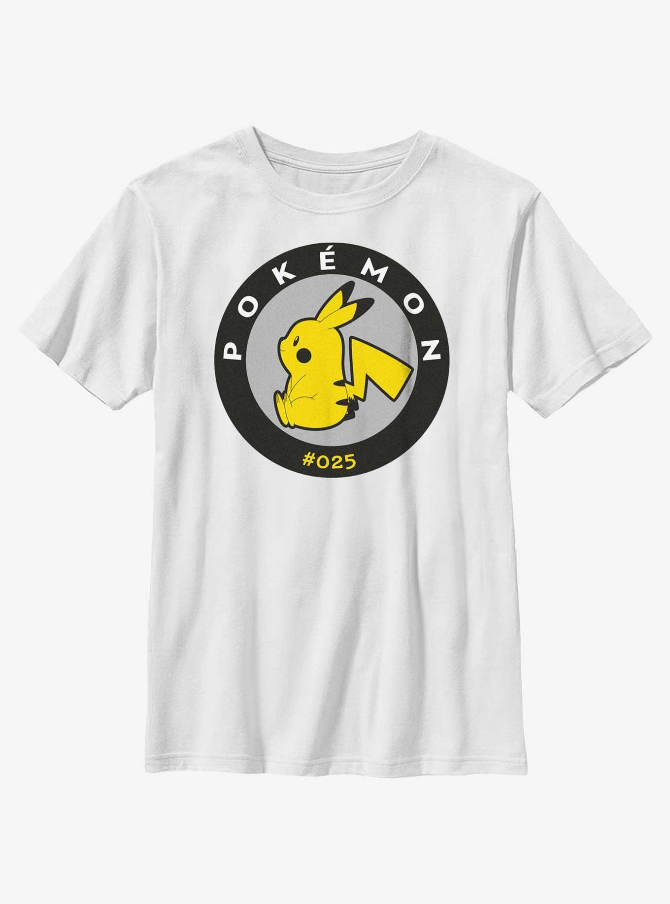 Pokemon Pikachu Circular Logo Youth T-Shirt, , hi-res