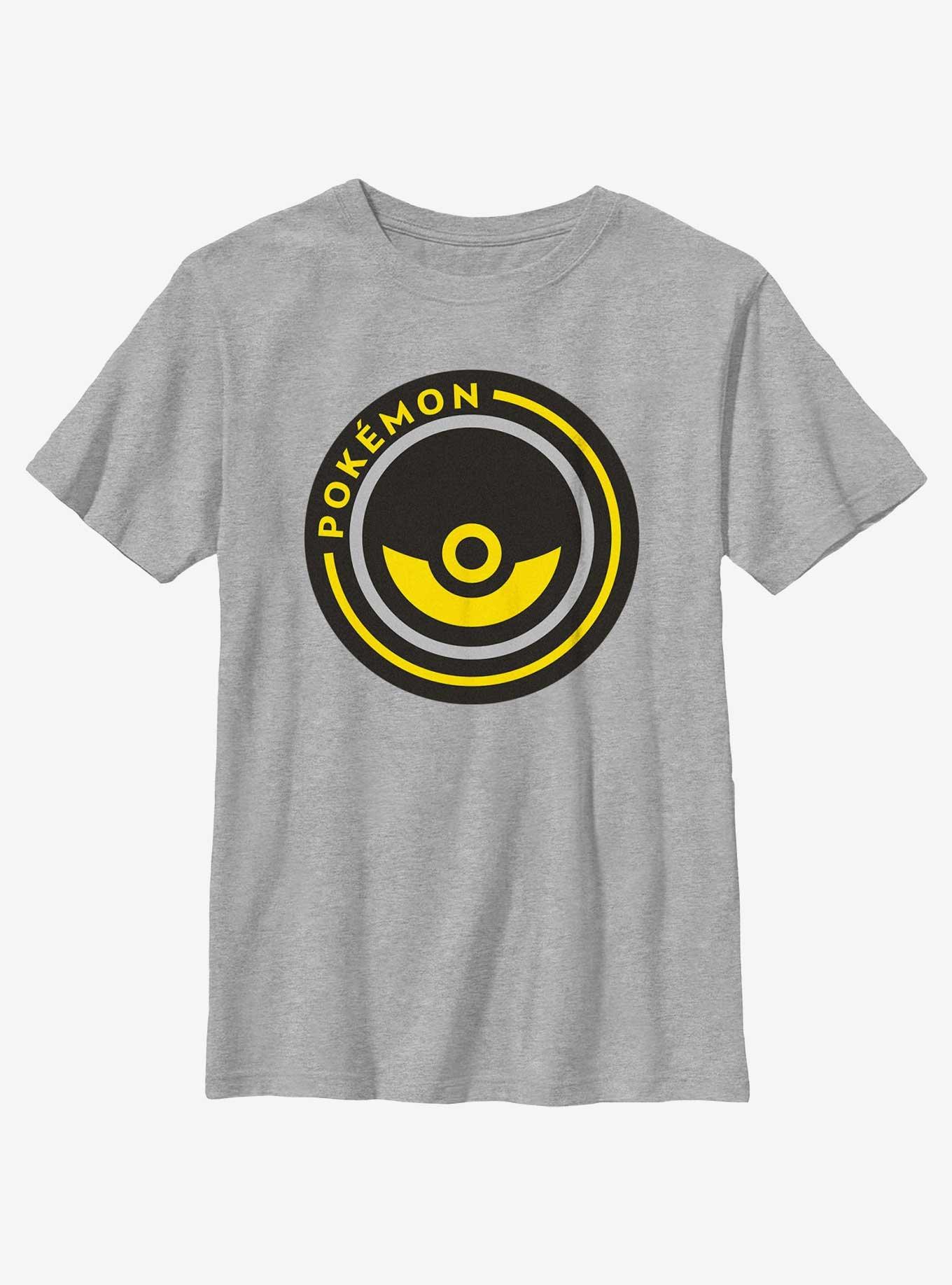 Pokemon Pokeball Circle Badge Youth T-Shirt, , hi-res