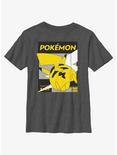 Pokemon Pikachu Jump Youth T-Shirt, CHAR HTR, hi-res