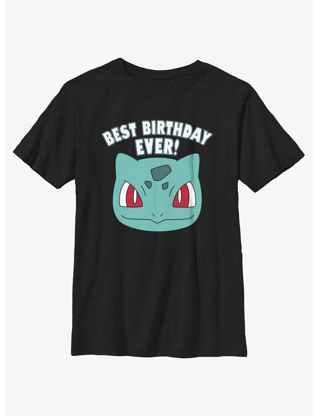 Pokemon Bulbasaur Best Birthday Youth T-Shirt, BLACK, hi-res