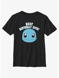 Pokemon Squirtle Best Birthday Youth T-Shirt, BLACK, hi-res
