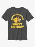 Pokemon Cuteness Overload Happy Birthday Youth T-Shirt, CHAR HTR, hi-res