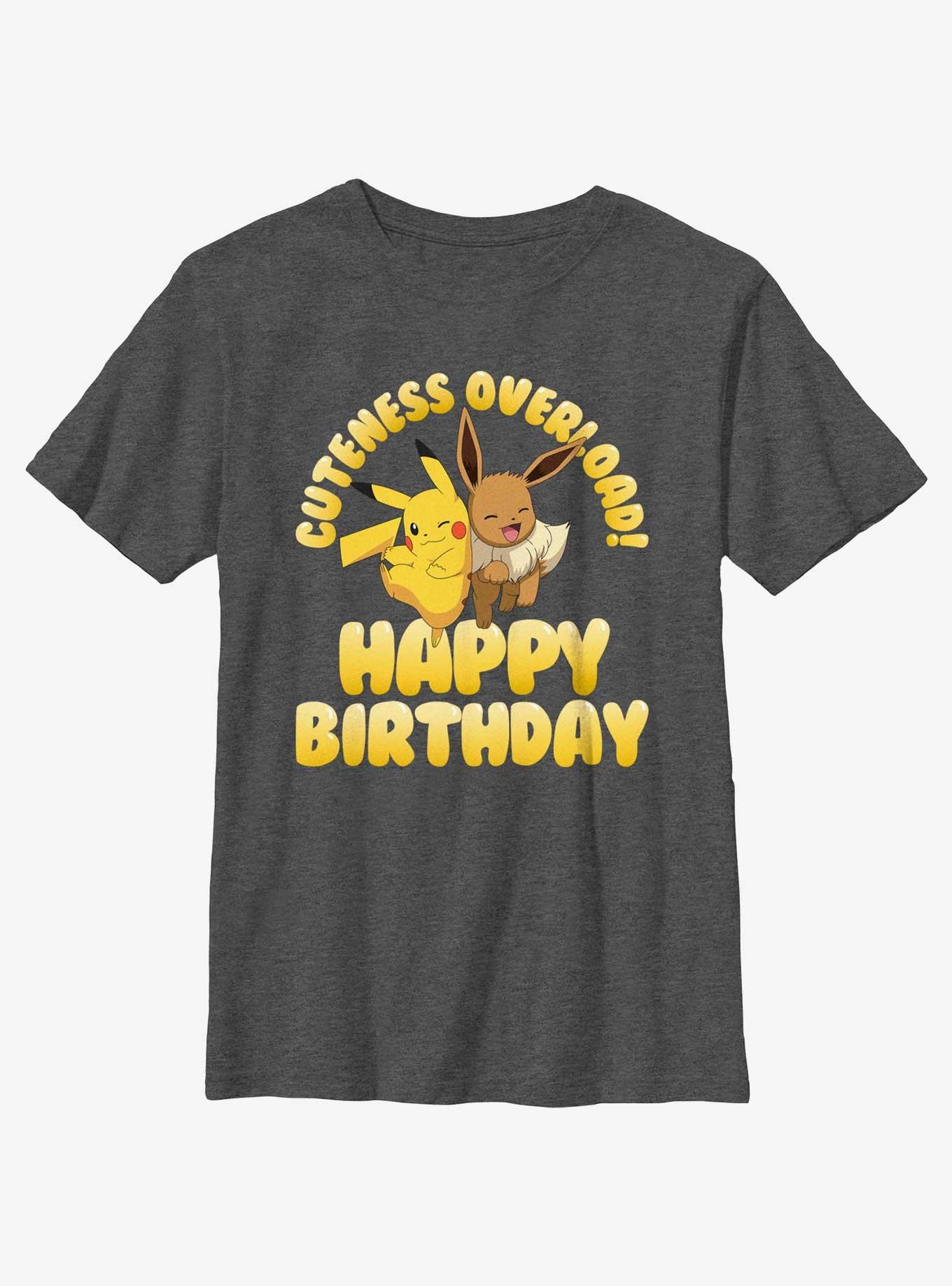 Pokemon Cuteness Overload Happy Birthday Youth T-Shirt, , hi-res