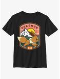 Pokemon Eevee Out For A Run Youth T-Shirt, BLACK, hi-res