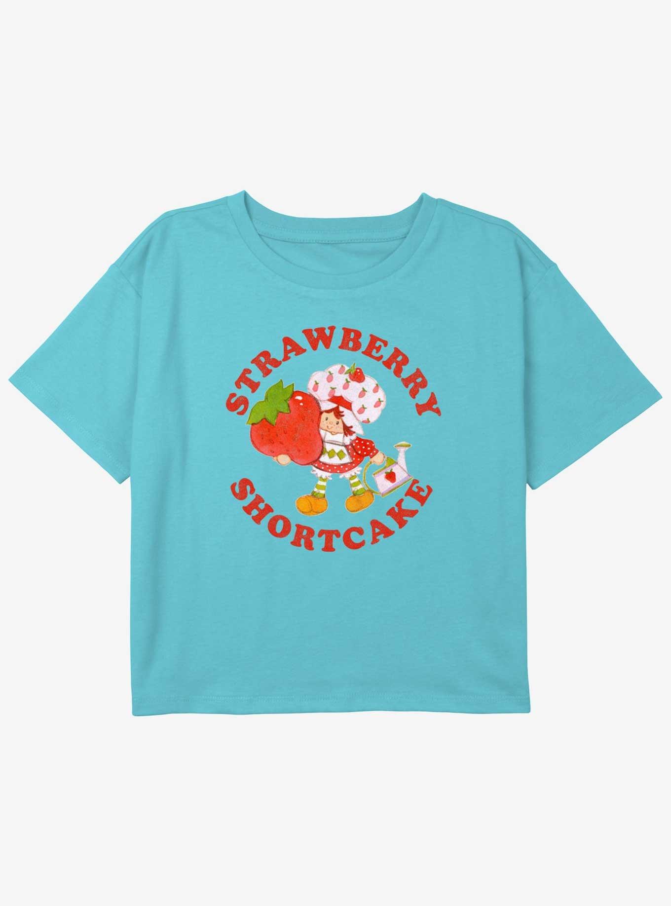 Strawberry Shortcake Garden Love Youth Girls Boxy Crop T-Shirt, , hi-res