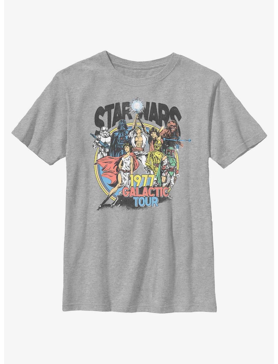Star Wars 1977 Galactic Tour Retro Youth T-Shirt, ATH HTR, hi-res
