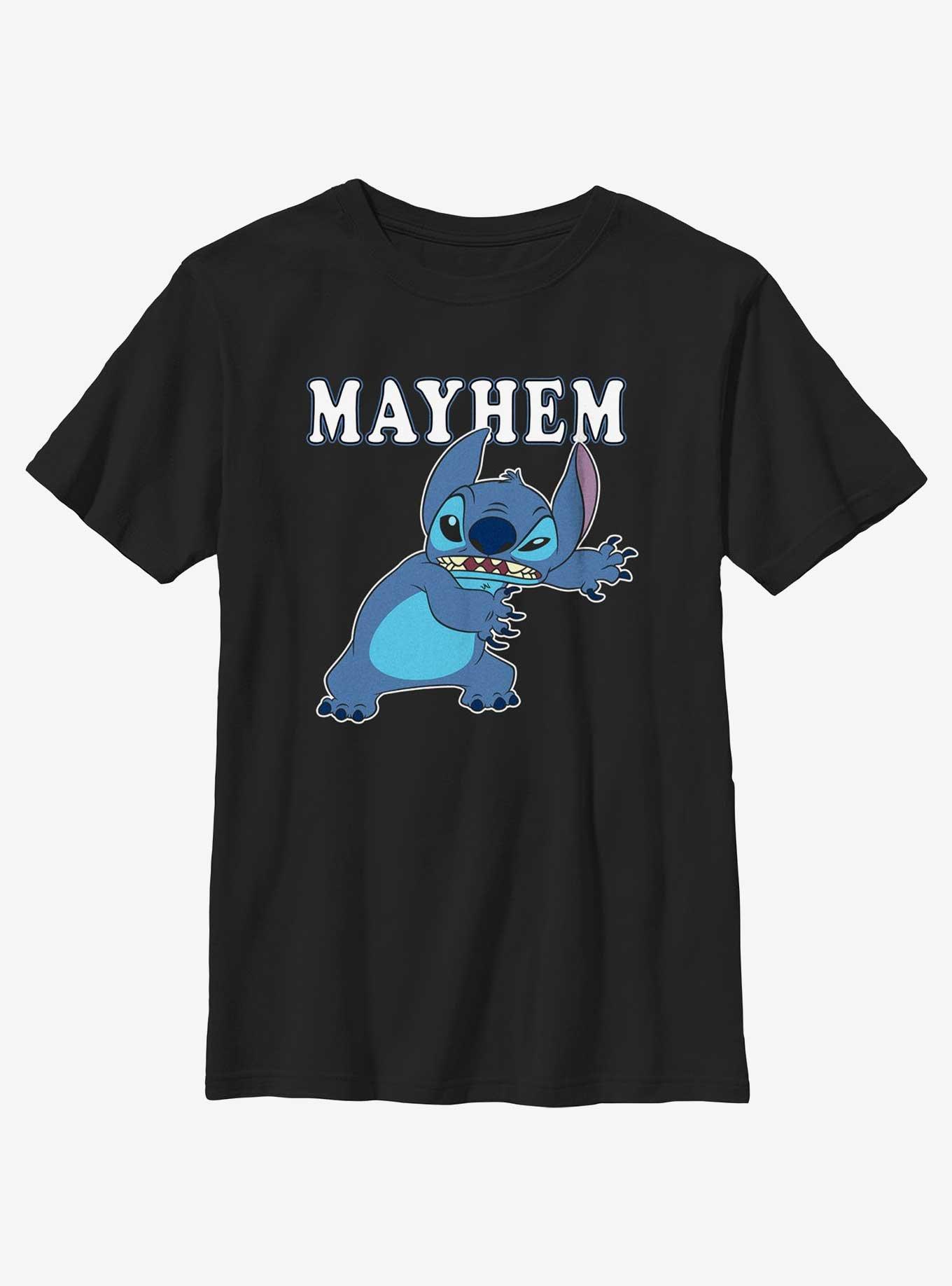 Disney Lilo & Stitch Mayhem Youth T-Shirt, BLACK, hi-res