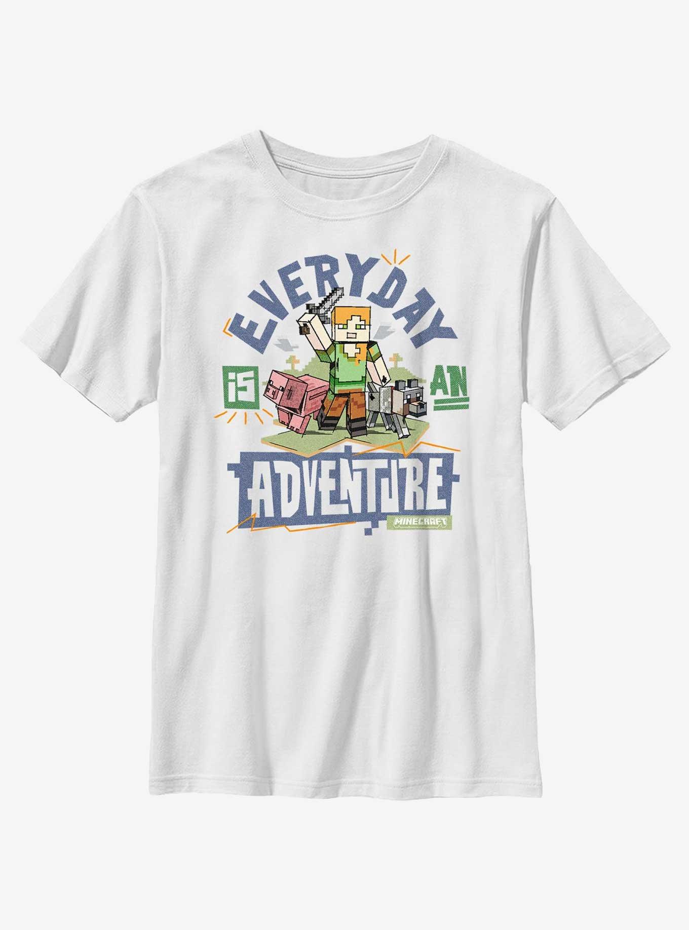 Minecraft Everyday Is An Adventure Youth T-Shirt, , hi-res