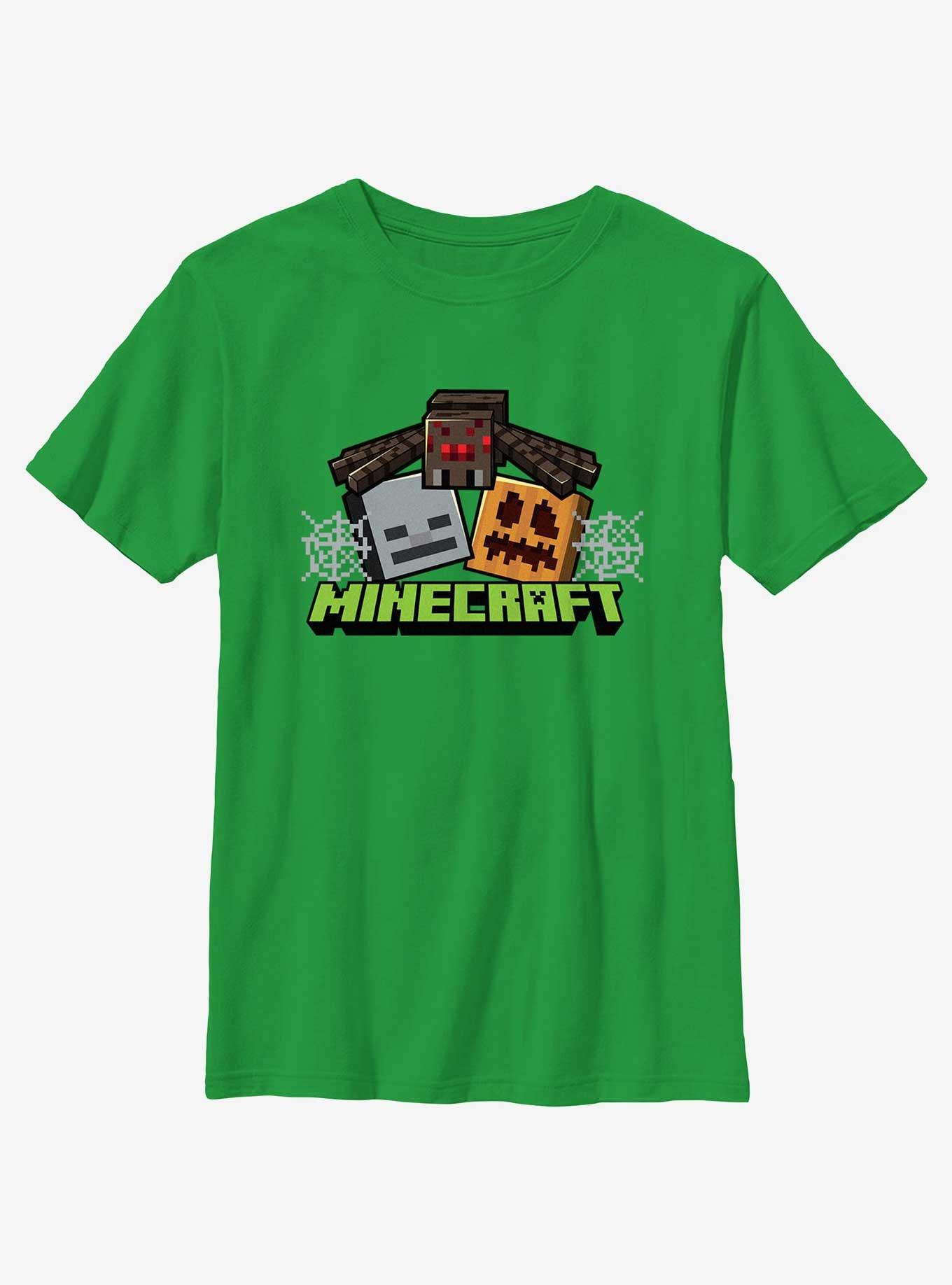 Minecraft Spooky Vibes Youth T-Shirt, KELLY, hi-res