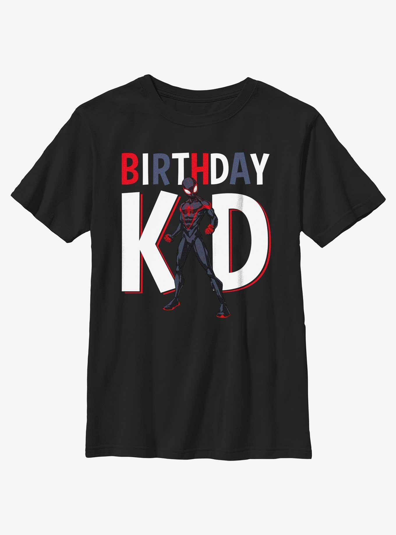 Marvel Spider-Man Birthday Kid Miles Youth T-Shirt