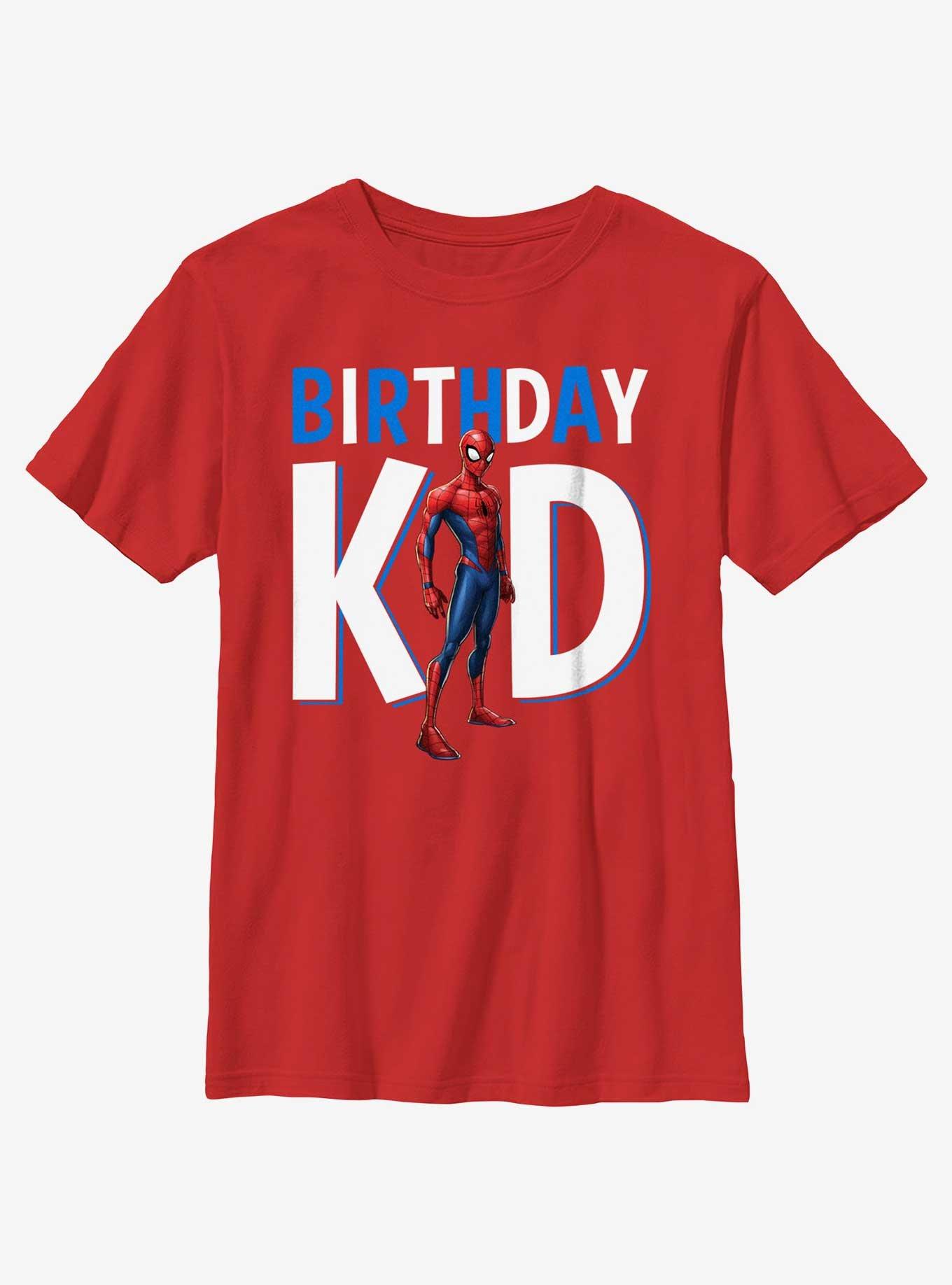 Marvel Spider-Man Birthday Kid Portrait Youth T-Shirt, , hi-res