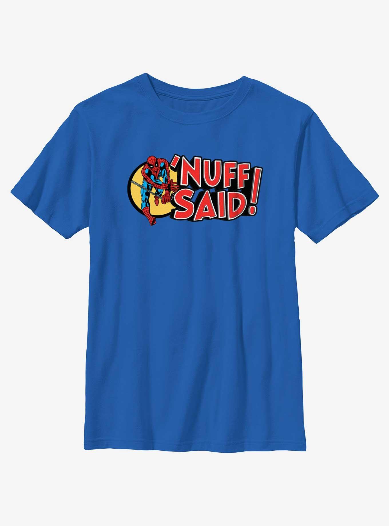 Marvel Spider-Man Nuff Said Youth T-Shirt, ROYAL, hi-res