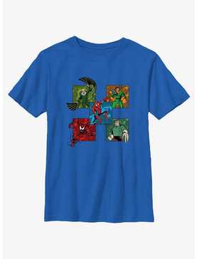 Marvel Spider-Man & Villain Grid Youth T-Shirt, , hi-res