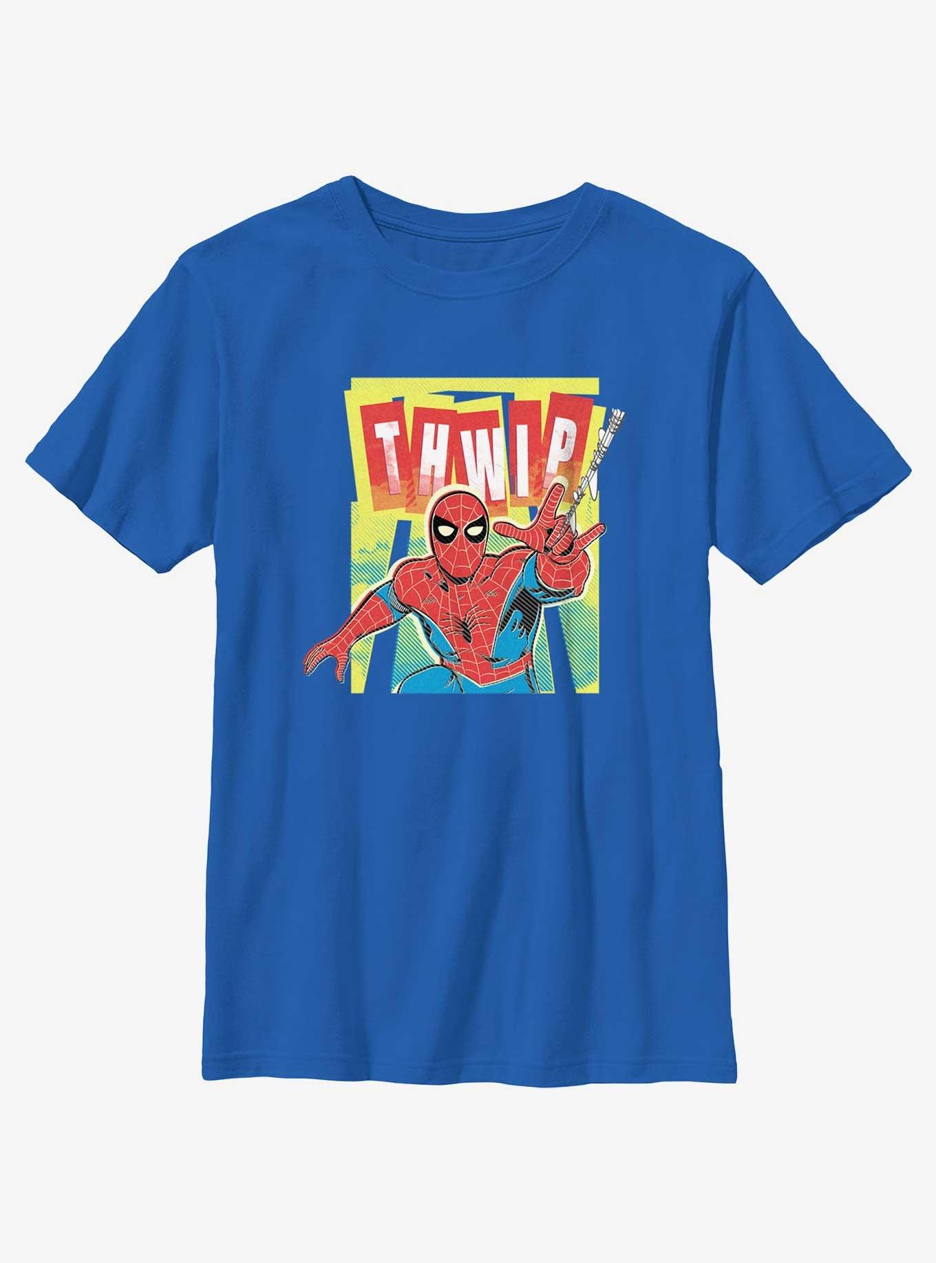 Marvel Spider-Man THWIP Youth T-Shirt, ROYAL, hi-res