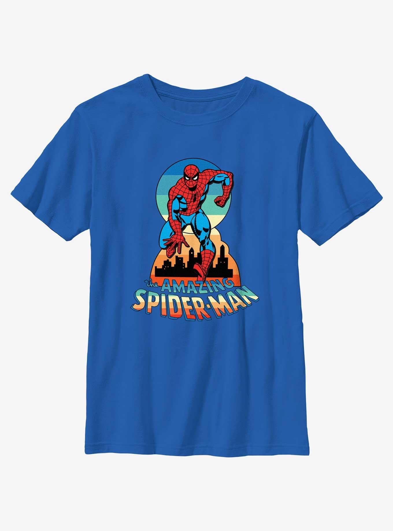 Marvel Spider-Man Running City Youth T-Shirt, , hi-res