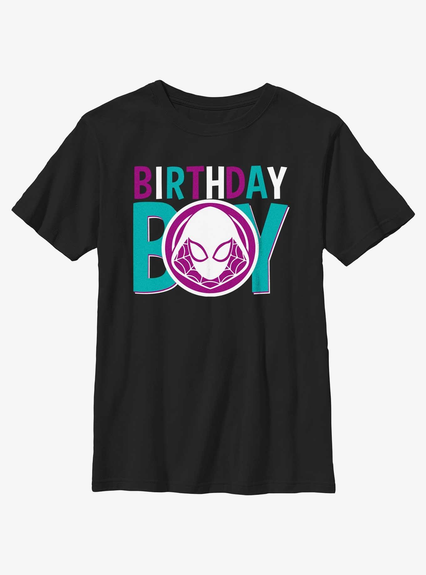 Marvel Avengers Birthday Boy Spider Gwen Youth T-Shirt, BLACK, hi-res