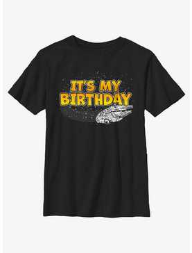 Star Wars It's My Birthday Millennium Falcon Youth T-Shirt, , hi-res