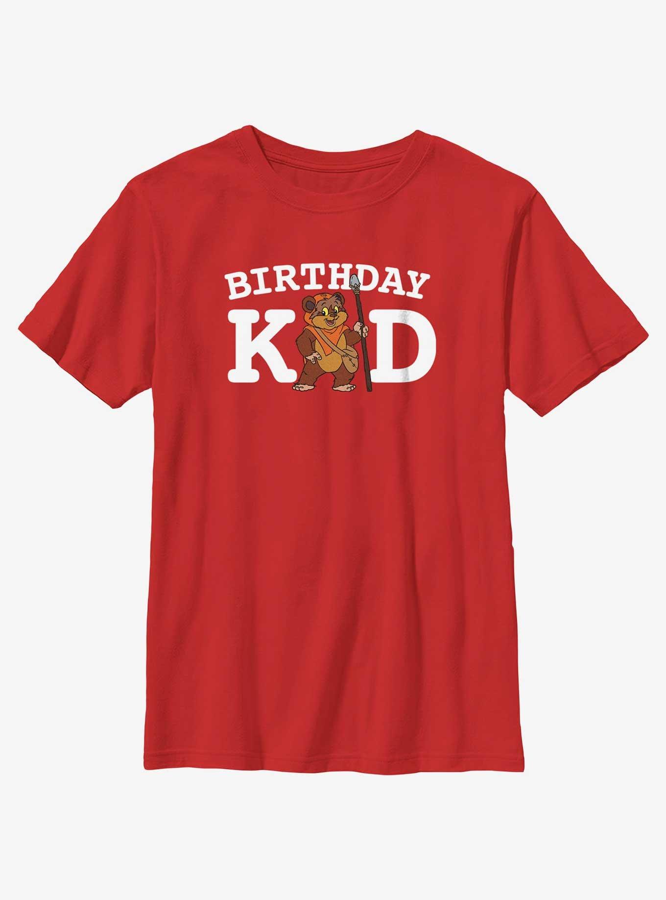 Star Wars Birhtday Kid Ewok Youth T-Shirt, RED, hi-res