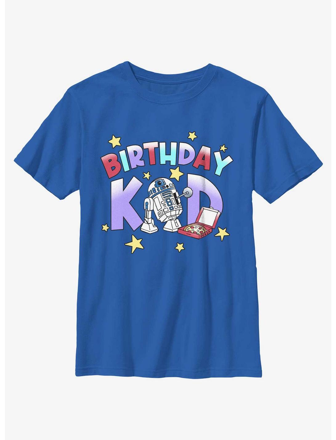 Star Wars Birthday Kid R2D2 Youth T-Shirt, ROYAL, hi-res