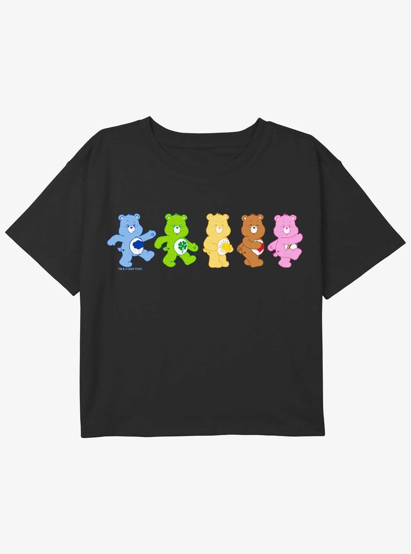 Care Bears Iconic Walk Youth Girls Boxy Crop T-Shirt, , hi-res