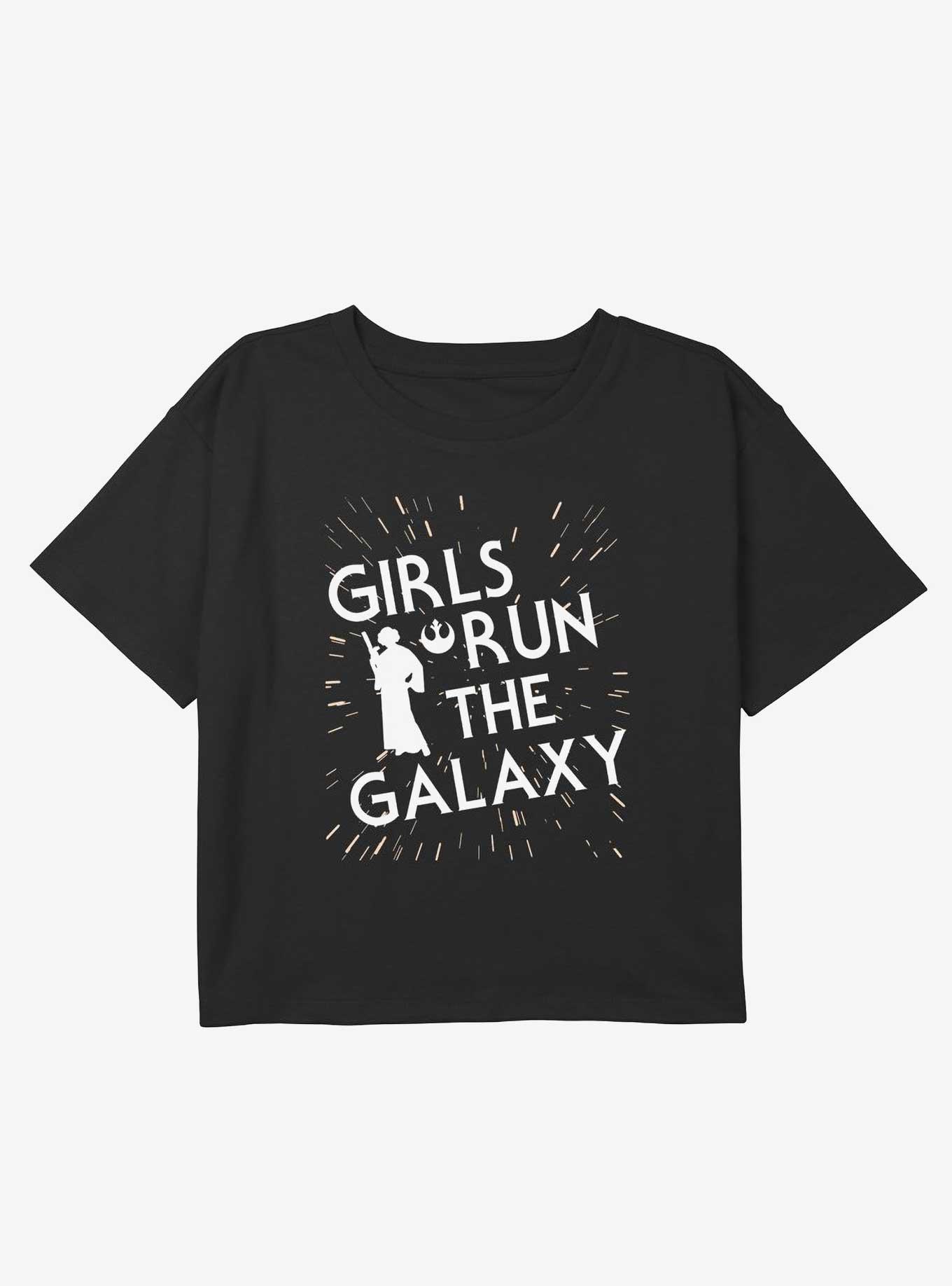 Star Wars The Rebel Girl In Me Youth Girls Boxy Crop T-Shirt, BLACK, hi-res