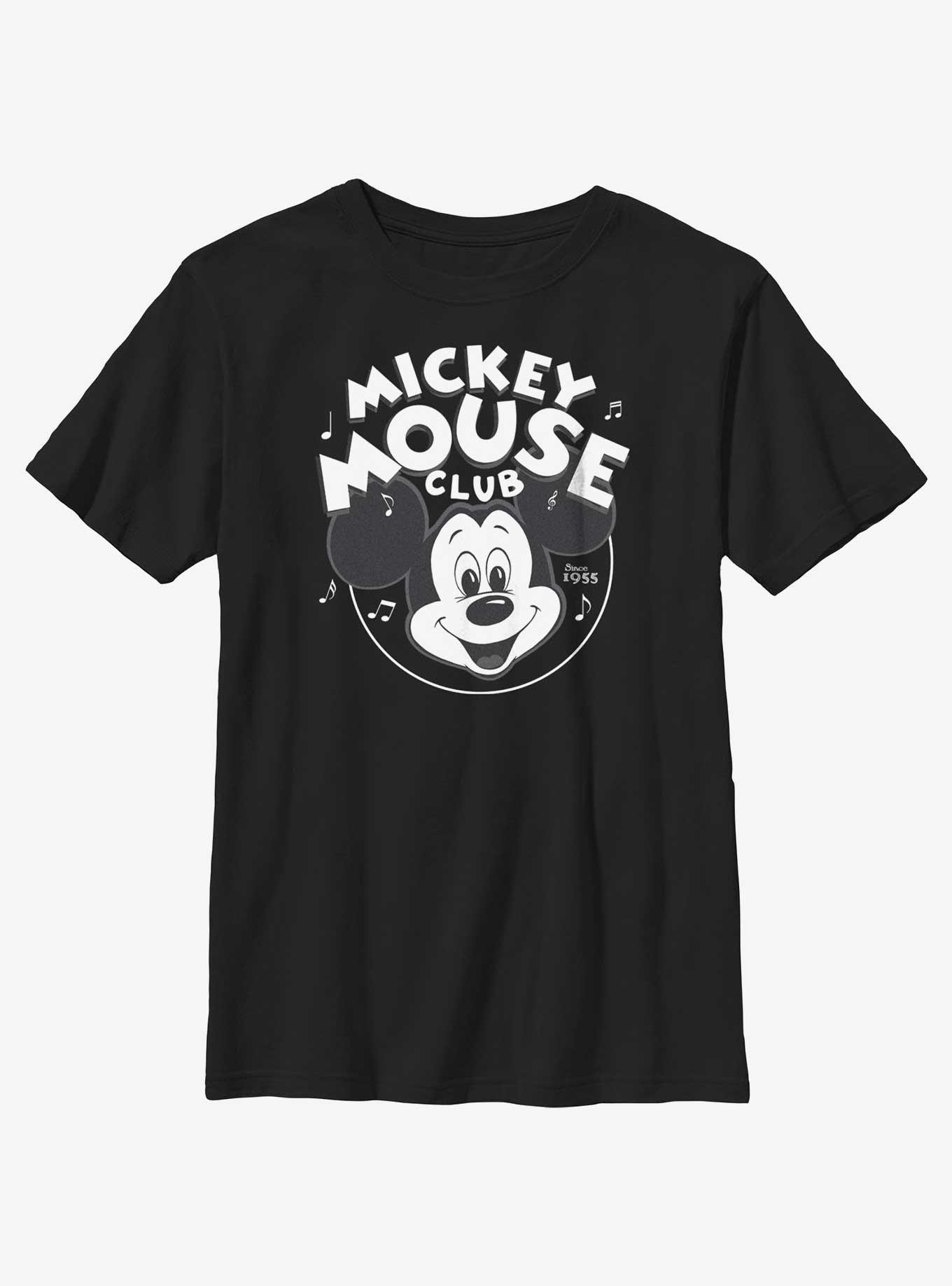 Disney100 Mickey Mouse Music Club Youth T-Shirt, BLACK, hi-res