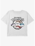 Teenage Mutant Ninja Turtles Circular Group Youth Girls Boxy Crop T-Shirt, WHITE, hi-res