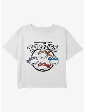 Teenage Mutant Ninja Turtles Circular Group Youth Girls Boxy Crop T-Shirt, , hi-res