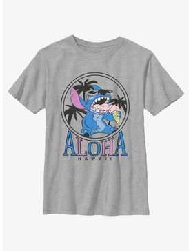 Disney Lilo & Stitch Aloha Hawaii Stitch Icon Youth T-Shirt, , hi-res